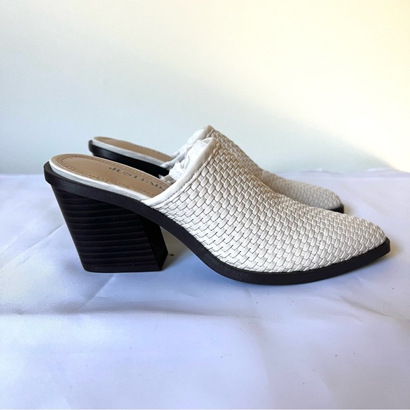 JustFab Mule, Subtle Sophisticate, Bone, size 6.5 - Picture 2 of 8